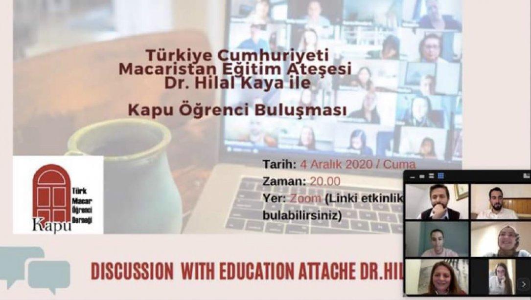Eğitim Müşavirimiz, Kapu Türk-Macar Öğrenci Derneği'nin Açılış Toplantısına Katıldı